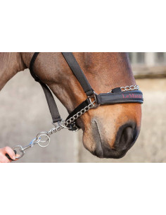 LeMieux Lasso Soft Leather and Rope Headcollar Halter 