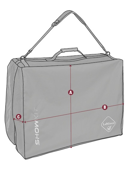 Protective Storage Luxury Equine Luggage LeMieux ShowKit Saddle Pad Bag 